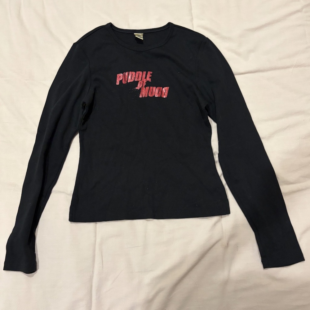 black long-sleeve t-shirt "PUDDLE OF MUDD" size M
